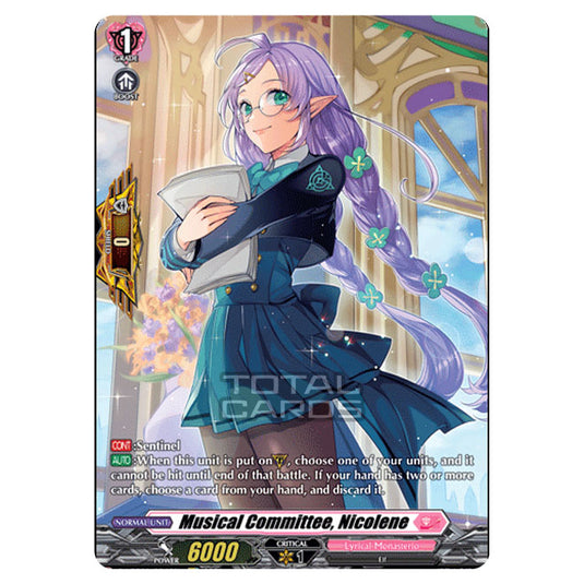 Cardfight!! Vanguard - D LBT01 - Lyrical Melody - Musical Committee, Nicolene (SP) D-LBT01/SP46