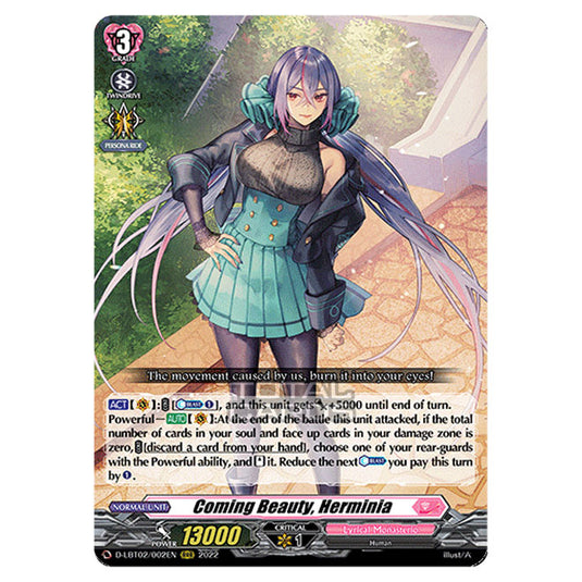 Cardfight!! Vanguard - Lyrical Monasterio ~It's A New School Term!~ - Coming Beauty, Herminia (RRR) D-LBT02/002