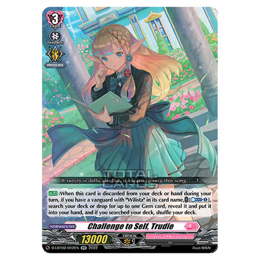 Cardfight!! Vanguard - Lyrical Monasterio ~It's A New School Term!~ - Challenge to Self, Trudie (RR) D-LBT02/012