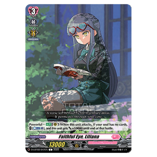 Cardfight!! Vanguard - Lyrical Monasterio ~It's A New School Term!~ - Faithful Eye, Liliana (C) D-LBT02/047