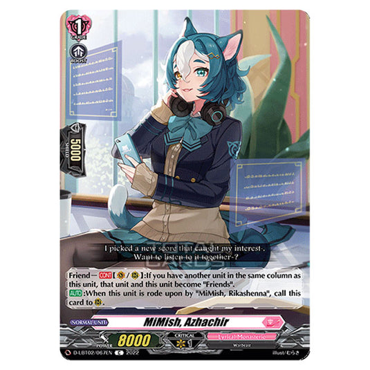 Cardfight!! Vanguard - Lyrical Monasterio ~It's A New School Term!~ - MiMish, Azhachir (C) D-LBT02/067