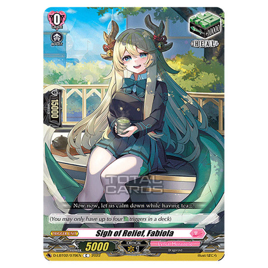 Cardfight!! Vanguard - Lyrical Monasterio ~It's A New School Term!~ - Sigh of Relief, Fabiola (C) D-LBT02/079
