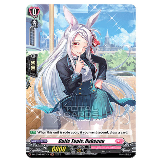 Cardfight!! Vanguard - Lyrical Monasterio ~It's A New School Term!~ - Cutie Topic, Rabeena (H) D-LBT02/H003