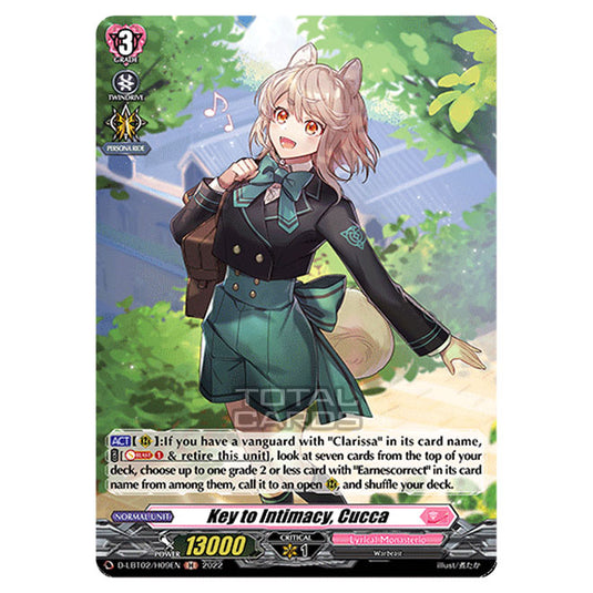Cardfight!! Vanguard - Lyrical Monasterio ~It's A New School Term!~ - Key to Intimacy, Cucca (H) D-LBT02/H009