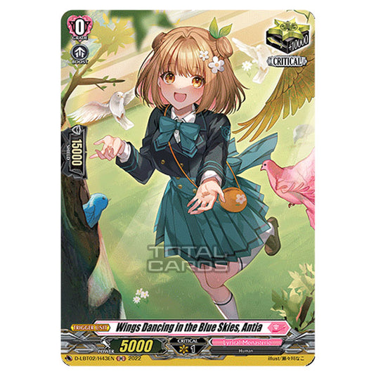 Cardfight!! Vanguard - Lyrical Monasterio ~It's A New School Term!~ - Wings Dancing in the Blue Skies, Antia (H) D-LBT02/H043