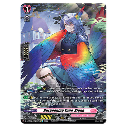 Cardfight!! Vanguard - Lyrical Monasterio ~It's A New School Term!~ - Burgeoning Tone, Signe (SP) D-LBT02/SP025