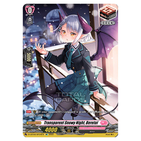 Cardfight!! Vanguard - Lyrical Monasterio ~It's A New School Term!~ - Transparent Snowy Night, Beretoi (SP) D-LBT02/SP034