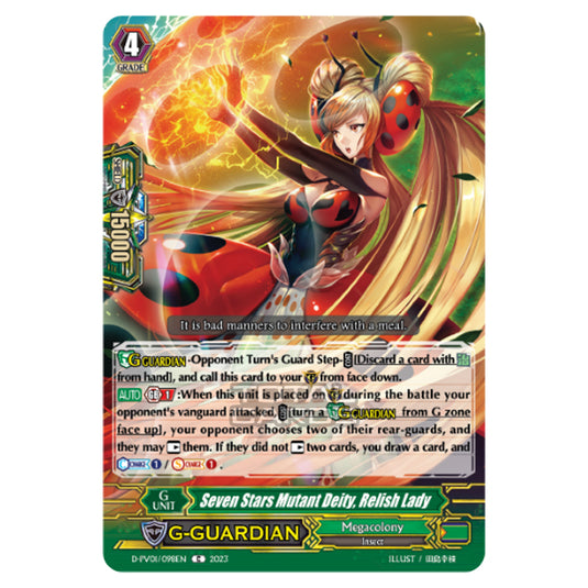 Cardfight!! Vanguard - P & V Special Series - History Collection - Seven Stars Mutant Deity, Relish Lady (C) D-PV01/098EN