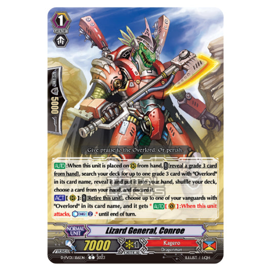 Cardfight!! Vanguard - P & V Special Series - History Collection - Lizard General, Conroe (C) D-PV01/186EN