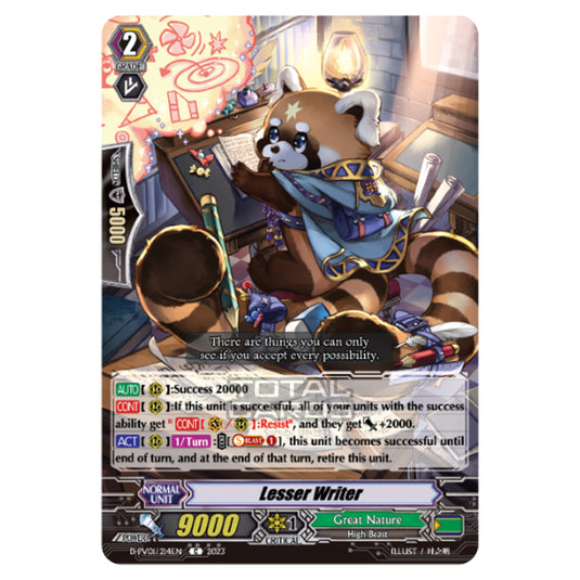 Cardfight!! Vanguard - P & V Special Series - History Collection - Lesser Writer (C) D-PV01/214EN