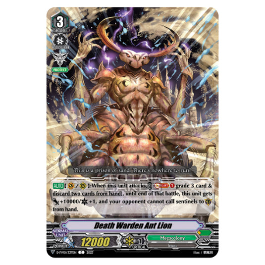 Cardfight!! Vanguard - P & V Special Series - History Collection - Death Warden Ant Lion (C) D-PV01/337EN