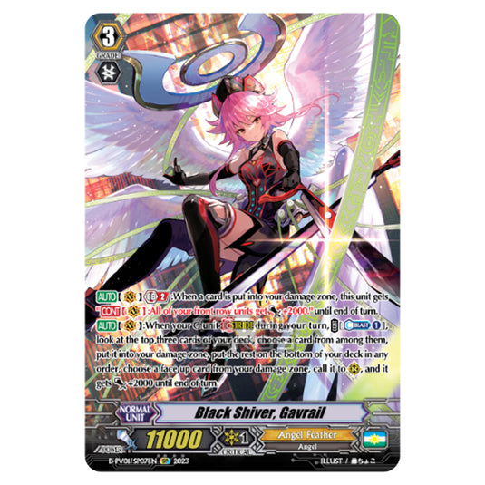 Cardfight!! Vanguard - P & V Special Series - History Collection - Black Shiver, Gavrail (SP) D-PV01/SP07EN