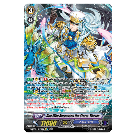 Cardfight!! Vanguard - P & V Special Series - History Collection - One Who Surpasses the Storm, Thavas (SP) D-PV01/SP25EN