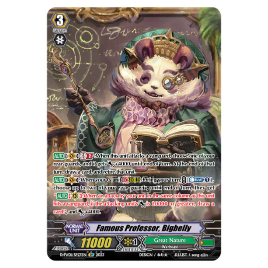 Cardfight!! Vanguard - P & V Special Series - History Collection - Famous Professor, Bigbelly (SP) D-PV01/SP27EN