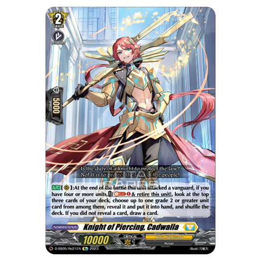 Cardfight!! Vanguard - Festival Booster 2023 - Knight of Piercing, Cadwalla (Re) D-SS05/Re21EN