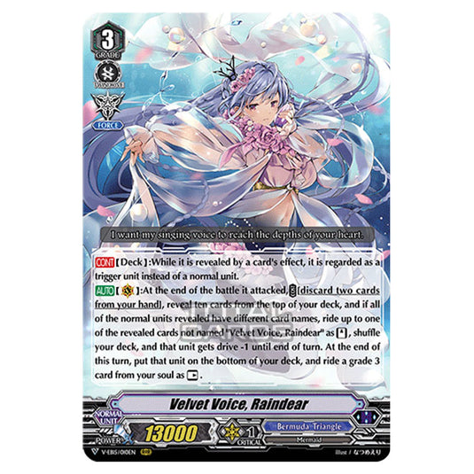 Cardfight!! Vanguard - Twinkle Melody - Velvet Voice, Raindear (RRR) V-EB15/010