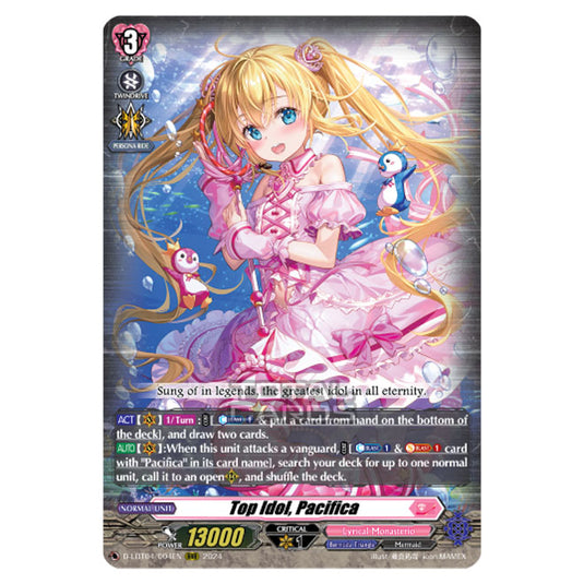 Cardfight!! Vanguard - D-LBT04 - Lyrical Monasterio ~Trick or Trick!~ - Top Idol, Pacifica (RRR) D-LBT04/004EN