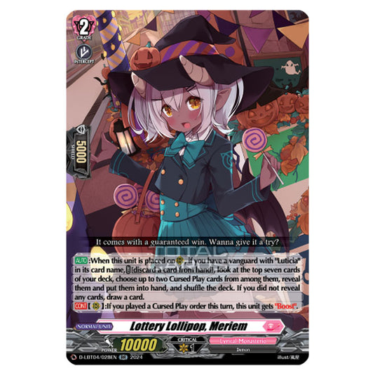 Cardfight!! Vanguard - D-LBT04 - Lyrical Monasterio ~Trick or Trick!~ - Lottery Lollipop, Meriem (RR) D-LBT04/028EN