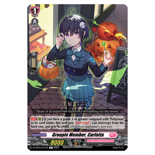 Cardfight!! Vanguard - D-LBT04 - Lyrical Monasterio ~Trick or Trick!~ - Groupie Member, Carlotta (R) D-LBT04/047EN