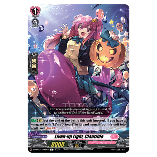 Cardfight!! Vanguard - D-LBT04 - Lyrical Monasterio ~Trick or Trick!~ - Liven-up Light, Clautilde (C) D-LBT04/078EN