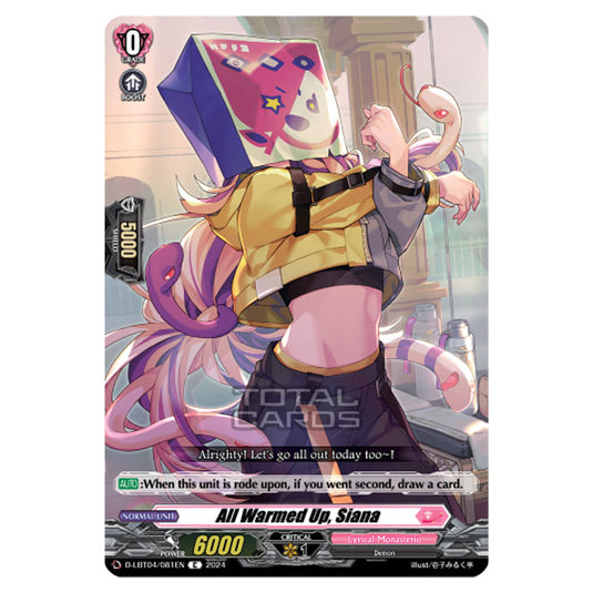 Cardfight!! Vanguard - D-LBT04 - Lyrical Monasterio ~Trick or Trick!~ - All Warmed Up, Siana (C) D-LBT04/081EN