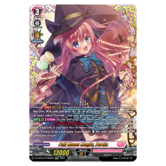Cardfight!! Vanguard - D-LBT04 - Lyrical Monasterio ~Trick or Trick!~ - Full Moon Magic, Fortia (FFR) D-LBT04/FFR08EN