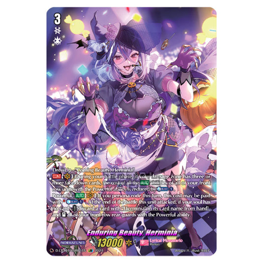 Cardfight!! Vanguard - D-LBT04 - Lyrical Monasterio ~Trick or Trick!~ - Enduring Beauty, Herminia (LSR) D-LBT04/LSR01EN