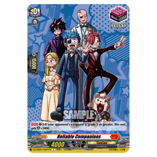 Reliable Companions DZ-SS05/106EN-B card from the Cardfight!! Vanguard set CoroCoro Start Deck Pack
