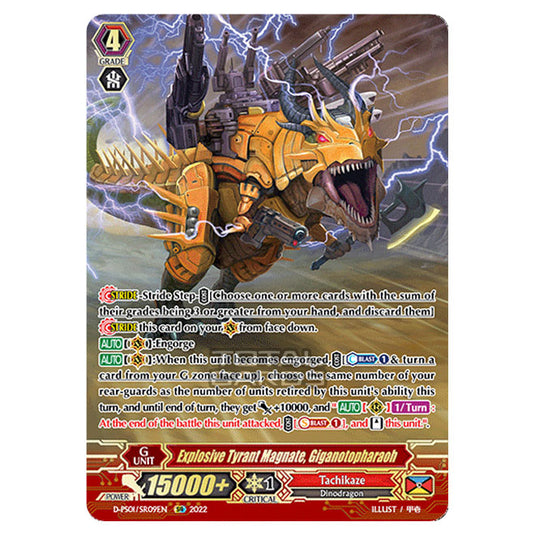Cardfight!! Vanguard - P Clan Collection 2022 - Tyrannical Magnate, Giganotopharaoh (SR) D-PS01/SR009