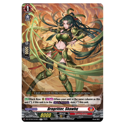 Dragritter, Shawhq DZ-BT09/043EN card from the Cardfight!! Vanguard set Super Brave Detonation
