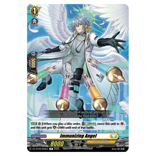 Immunizing Angel DZ-BT09/056EN card from the Cardfight!! Vanguard set Super Brave Detonation