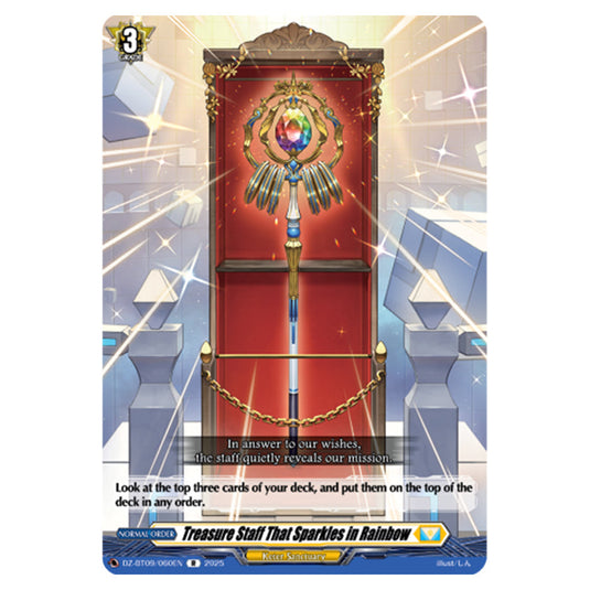 Treasure Staff That Sparkles in Rainbow DZ-BT09/060EN card from the Cardfight!! Vanguard set Super Brave Detonation