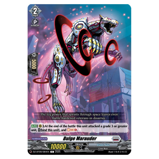 Bulge Marauder DZ-BT09/084EN card from the Cardfight!! Vanguard set Super Brave Detonation