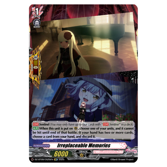 Irreplaceable Memories DZ-BT09/EX25EN card from the Cardfight!! Vanguard set Super Brave Detonation