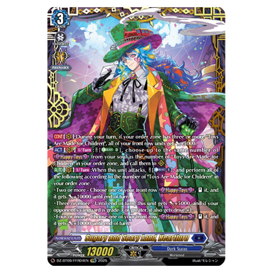 Sugary and Scary Land, Heartluru DZ-BT09/FFR04EN card from the Cardfight!! Vanguard set Super Brave Detonation