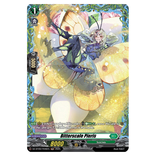 Bitterscale Pieris DZ-BT09/FR46EN card from the Cardfight!! Vanguard set Super Brave Detonation