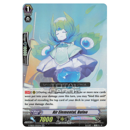 Cardfight!! Vanguard - Premium Collection 2020 - Air Elemental, Bufoo (RR) V-SS05/055