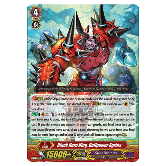 Cardfight!! Vanguard - V-SS09 - Revival Selection - Black Horn King, Bullpower Agrias (RRR) V-SS09/099EN