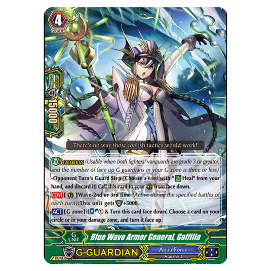 Cardfight!! Vanguard - V-SS09 - Revival Selection - Blue Wave Armor General, Galfilia (RRR) V-SS09/143EN