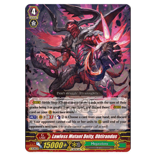 Cardfight!! Vanguard - V-SS09 - Revival Selection - Lawless Mutant Deity, Obtirandus (RRR) V-SS09/148EN