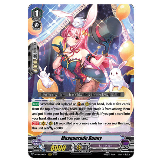 Cardfight!! Vanguard - D-VS01 - Clan Collection Vol.1 - Masquerade Bunny (RRR) D-VS01/061