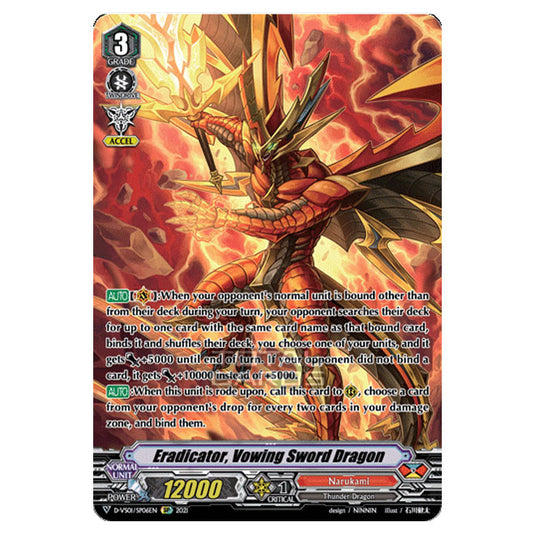 Cardfight!! Vanguard - D-VS01 - Clan Collection Vol.1 - Eradicator, Vowing Sword Dragon (SP) D-VS01/SP06