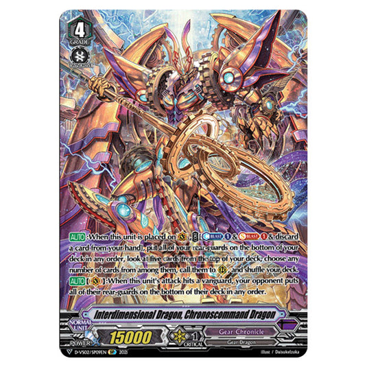 Cardfight!! Vanguard - D-VS02 - Clan Collection Vol.2 - Interdimensional Dragon, Chronoscommand Dragon (SP) D-VS02/SP09EN