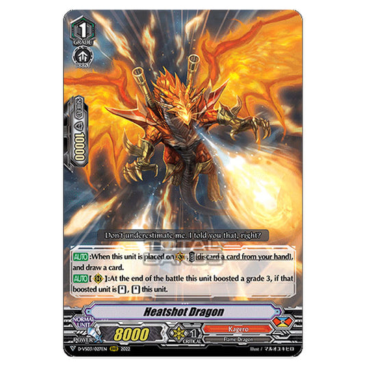Cardfight!! Vanguard - D-VS03 - Clan Collection Vol.3 - Heatshot Dragon (RRR) D-VS03/027