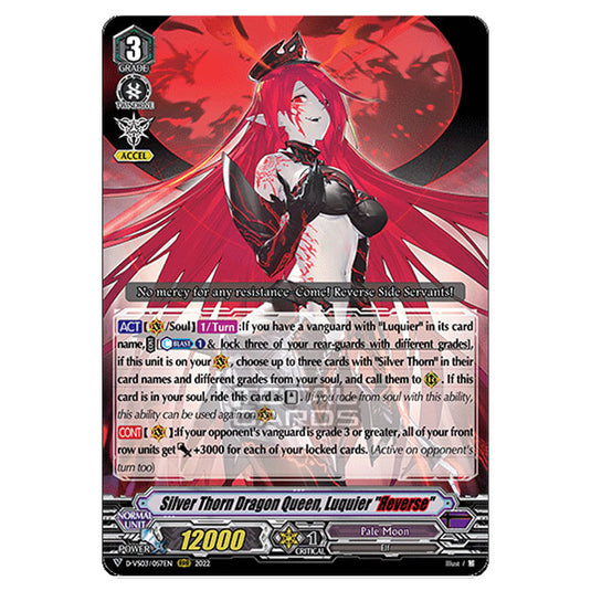 Cardfight!! Vanguard - D-VS03 - Clan Collection Vol.3 - Silver Thorn Dragon Queen, Luquier "Reverse" (RRR) D-VS03/057