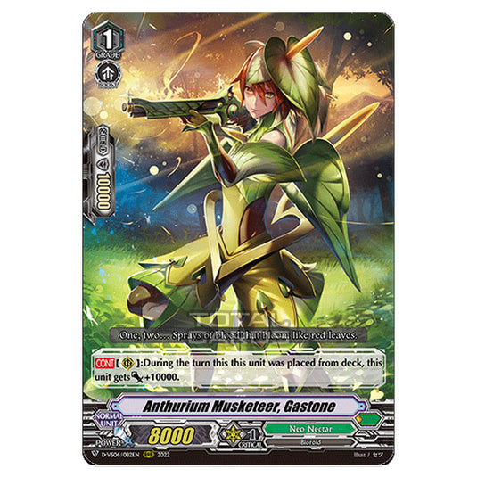 Cardfight!! Vanguard - D-VS04 - Clan Collection Vol.4 - Anthurium Musketeer, Gastone (RRR) D-VS04/082