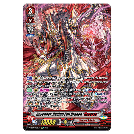Cardfight!! Vanguard - D-VS04 - Clan Collection Vol.4 - Revenger, Raging Fall Dragon "Reverse" (SP) D-VS04/SP02EN