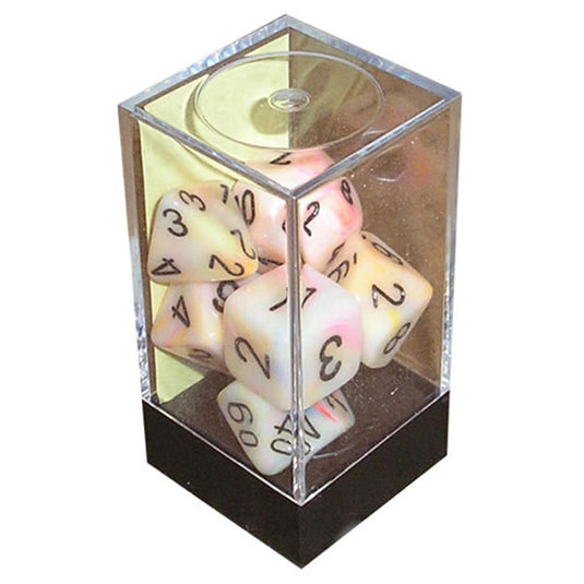 Chessex - Festive - Mini-Polyhedral 7-Die Set - Circus/black