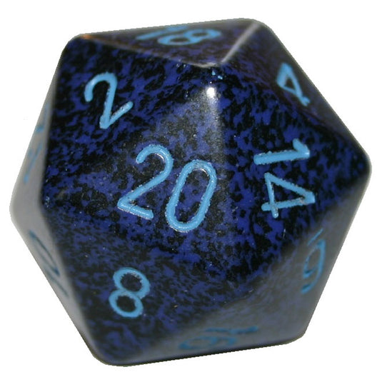 Chessex - Speckled 34mm - 20-Sided Dice - Cobalt