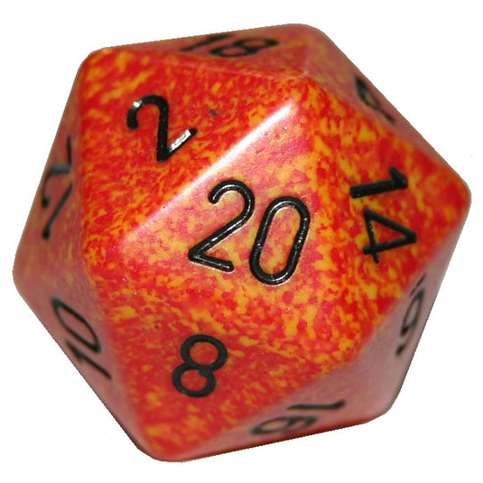 Chessex - Speckled 34mm - 20-Sided Dice - Fire